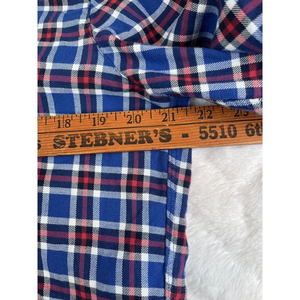 Grayson The Hero Flannel Shirt Women's Blue Red Plaid LS Frank & Eileen - Sz 03 - Picture 4 of 7